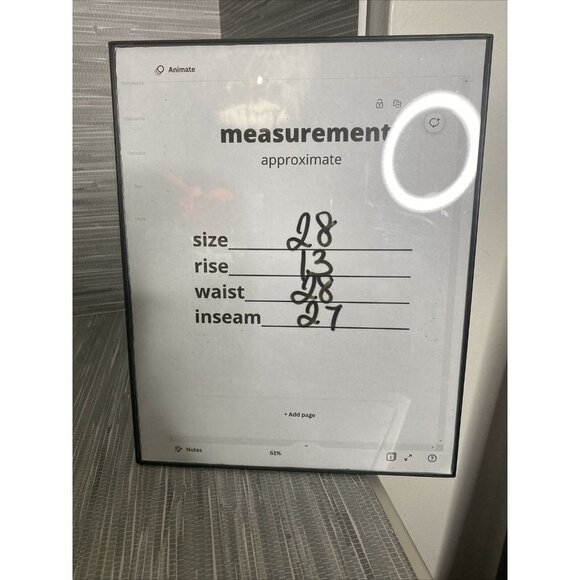 Free People x SANDRINE ROSE Women's Wide Fit Distressed Paper Jeans Size 28 - Picture 12 of 12